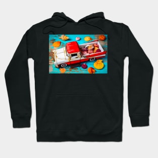 Rusty Toy Truck And Seashells Hoodie